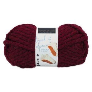 Lion Brand Touch of Alpaca Thick & Quick Burgundy